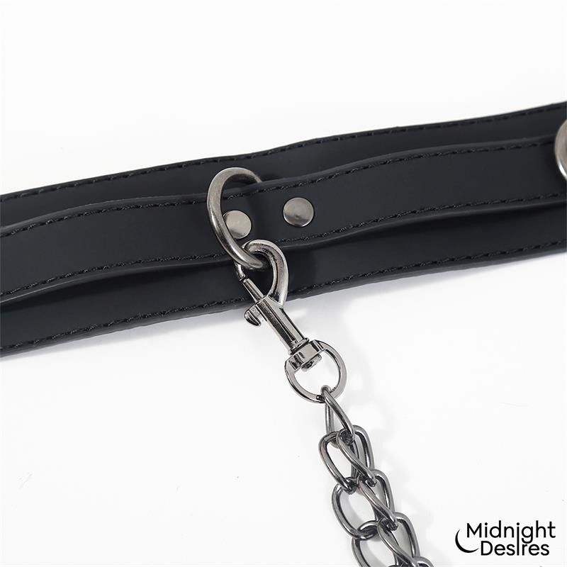 Collar and Ankle Cuffs with Chain