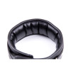 Collar with Metal Leash and Pedded Interior Black