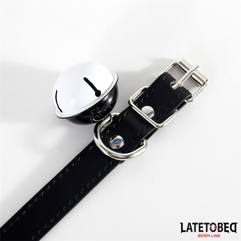 Collar with Bell Black Adjustable