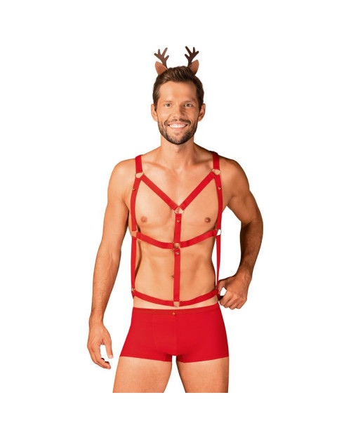 Mr Reindy Shorts, Harness and Headband Set