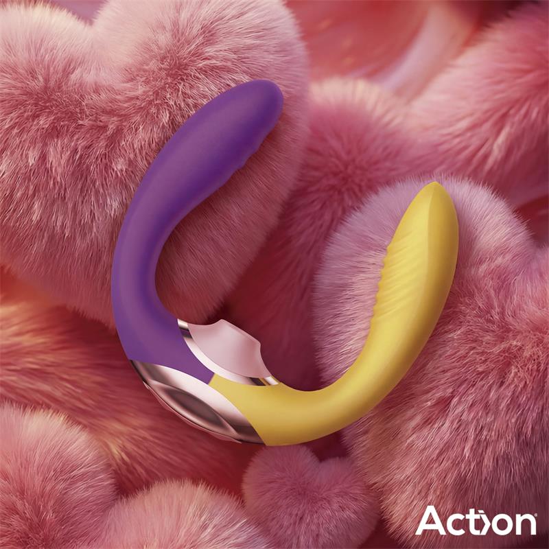 Two Lovers 3 in 1 Finger and Airflow Vibrator