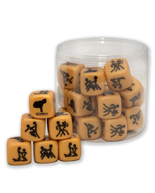 Rubber Hard Dice Gold Edition Hetero Version 1 Die
