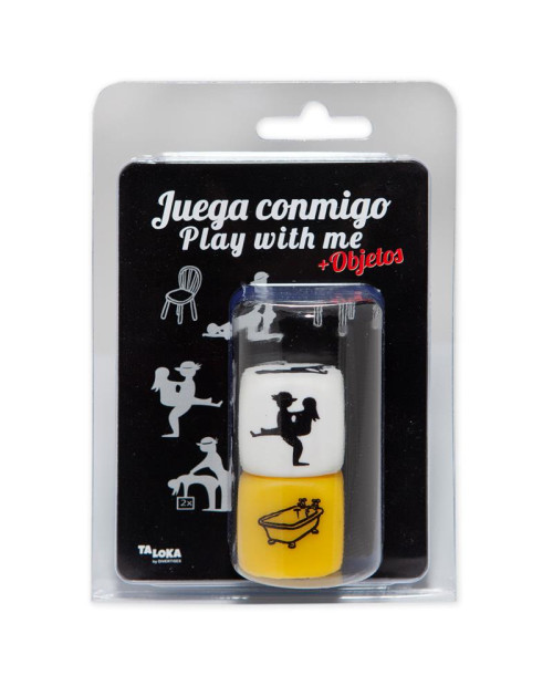 Set of white postures dice and a places dice.