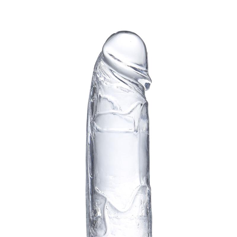 Realistic Dildo with Testicles Crystal Material 15,5 cm