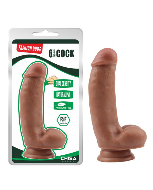 Dildo Dual Density Fashion Dude 6.9 Tan