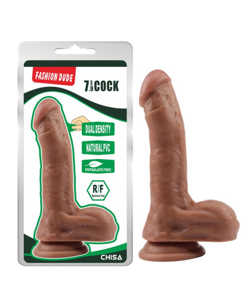 Dildo Dual Density Fashion Dude 20.5 x 4.5 cm Latin