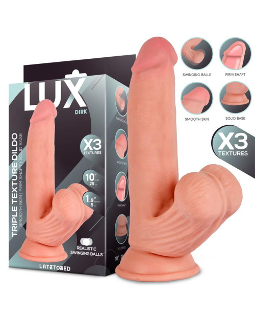 Dirk Triple Density Dildo with Swinging Balls 10
