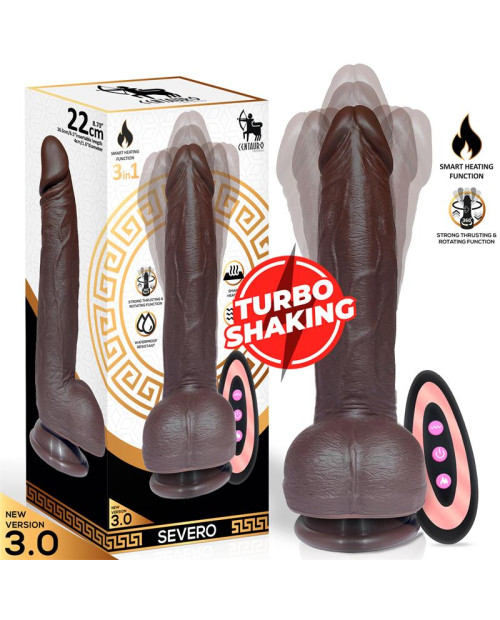 Severo Realistic Turbo Shaking Dildo Thrusting, 360? Rotation Remote Control Heat Effect