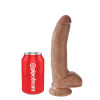 Reaslitic Dildo with Testicles 9 Tan