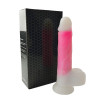 Double-layer Dildo with Vibration, thrusting and heating 21.5 cm