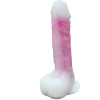 Double-layer Dildo with Vibration, thrusting and heating 21.5 cm