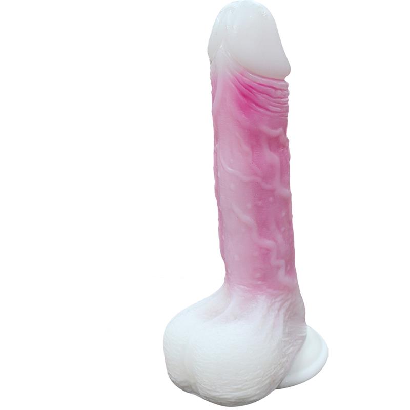 Double-layer Dildo with Vibration, thrusting and heating 21.5 cm