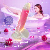 Double-layer Dildo with Vibration, thrusting and heating 21.5 cm