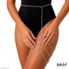 Lydia Rhinestone Garter Silver One Size