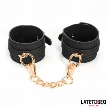 Weaving patterns wrist cuff Golden Chain
