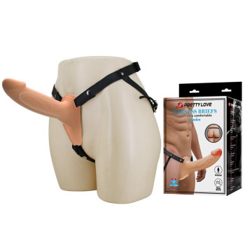 London Universal StrapOn Harness with Hollow Dildo 6.6