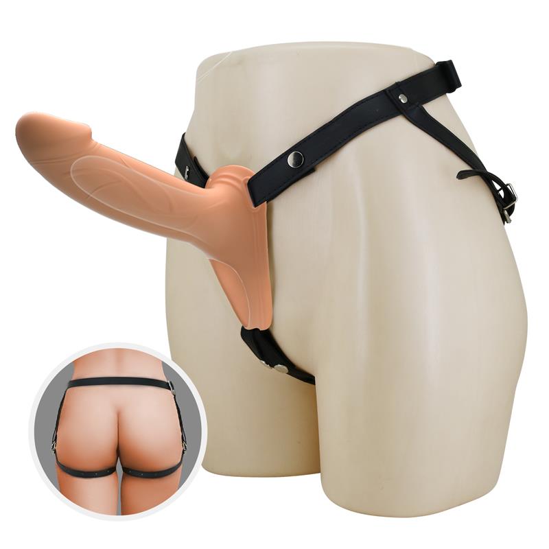 London Universal StrapOn Harness with Hollow Dildo 6.6