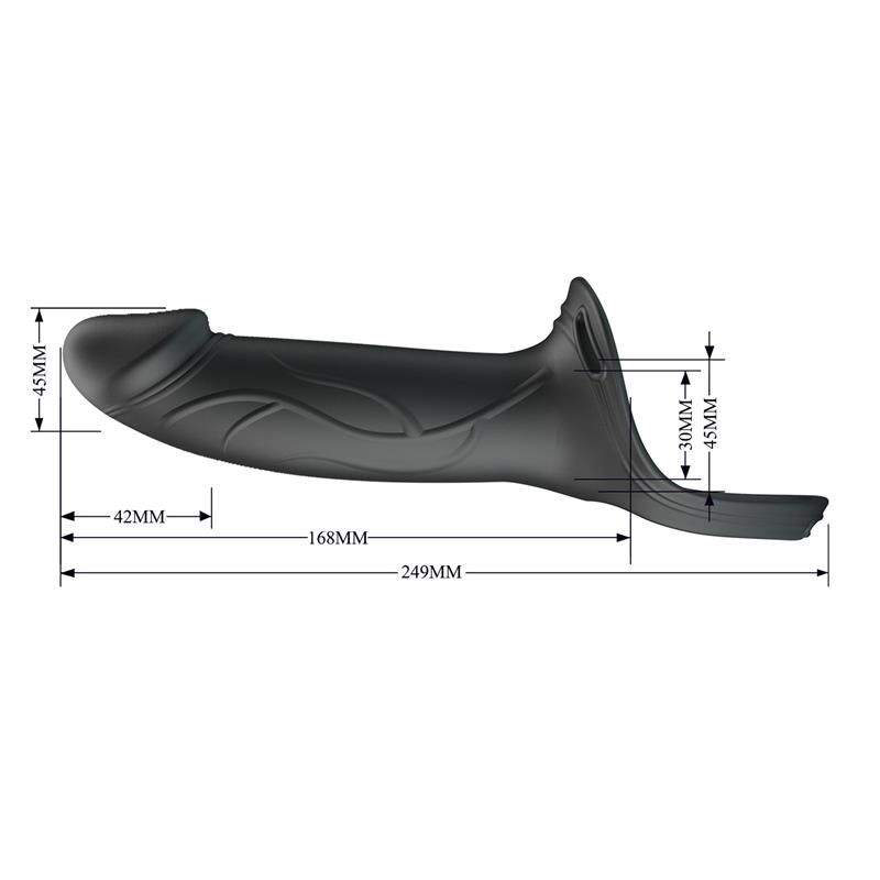 London Universal Strap-On Harness with Hollow Dildo 6.6