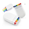 LGBT-colored crayons