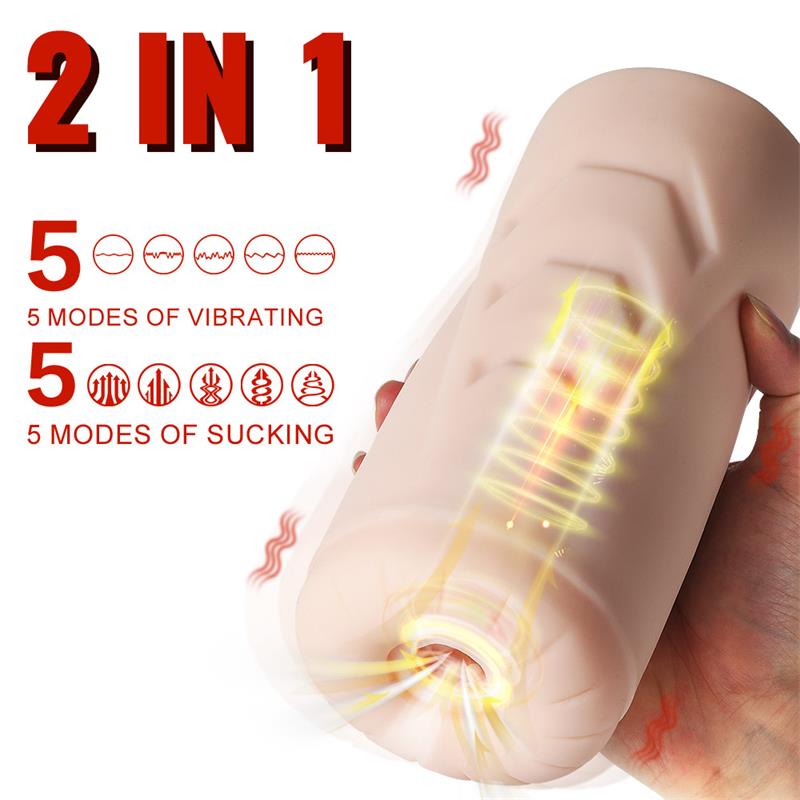 Masturbator with Sucking Efect and Vibration Suctroker V10.0 I