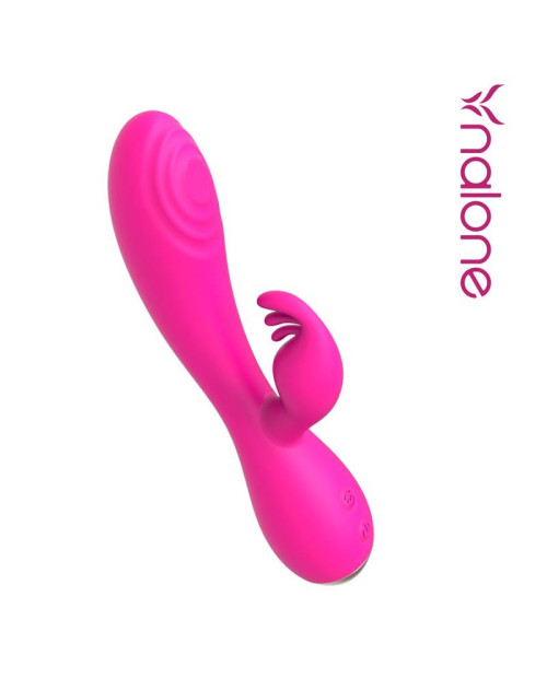 Magic Stick Rabbit Vibe with Pulsation Fuchsia