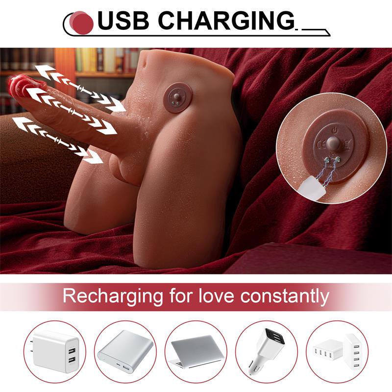 Jason Dildo and Ass Masturbator with Thrusting and Vibrating 4.1 kg