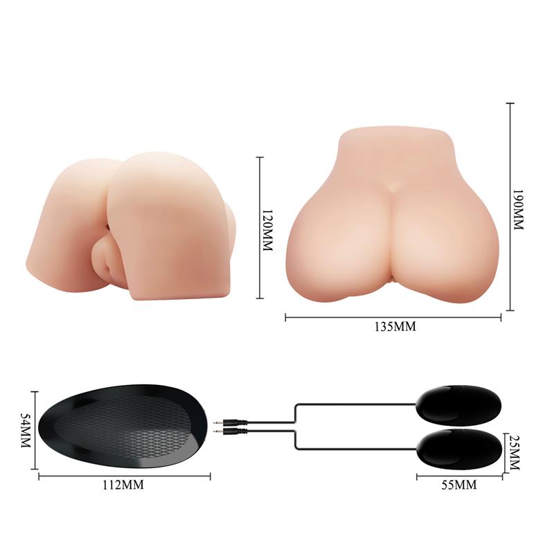 Vibrating Vagina and Ass Masturbator