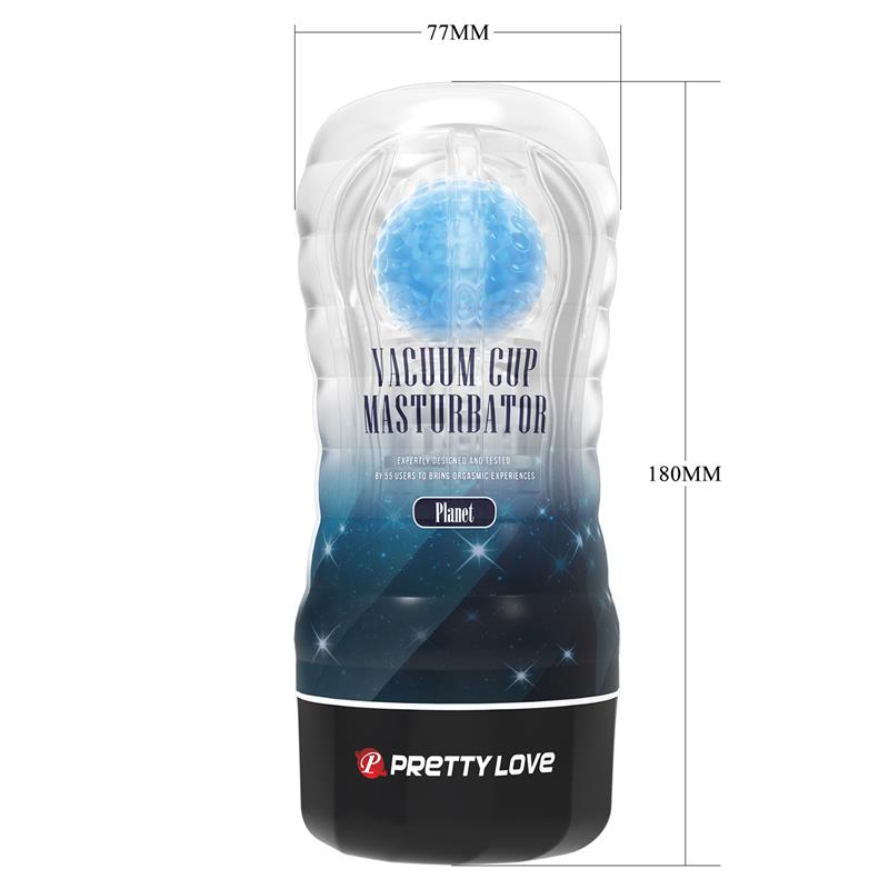 Planet Ball-Rolling Masturbator Cup Blue