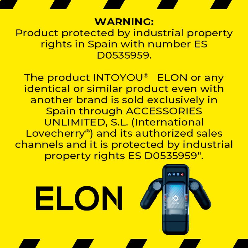 Elon Intelligent Masturbator with Up and Down Movement, Vibration, Heat and Phone Holder