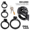 Bars Chastity Cage with Internal Lock