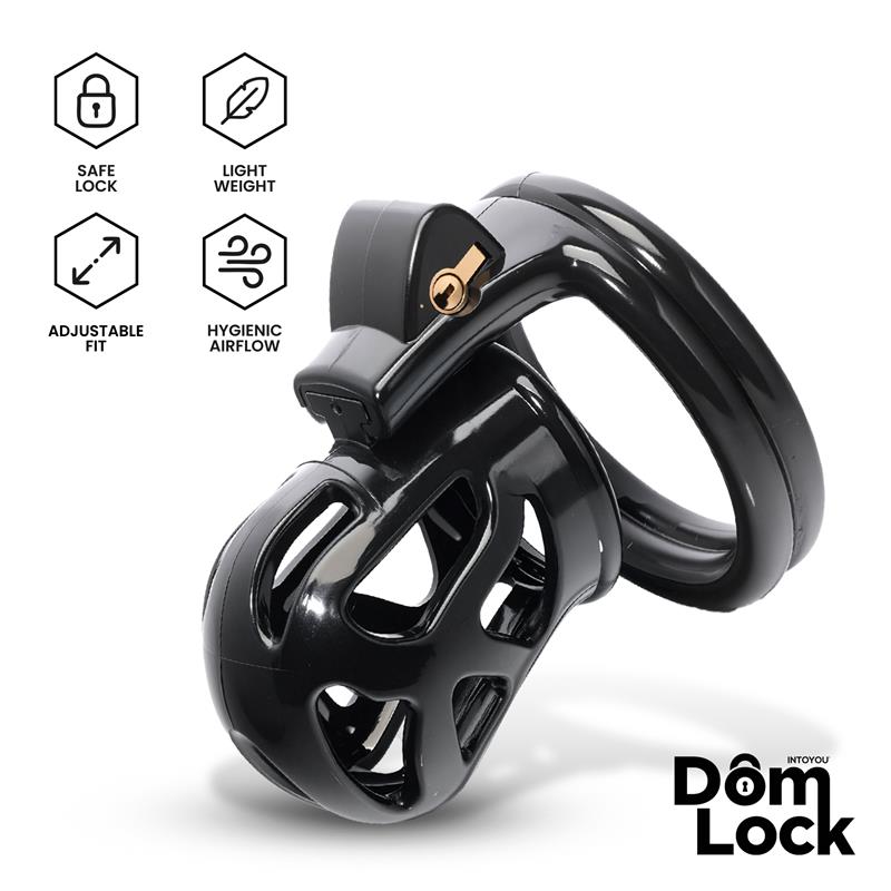 Block Chastity Cage with Internal Lock