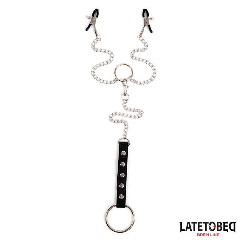 Nipple Clamps With Penis Ring