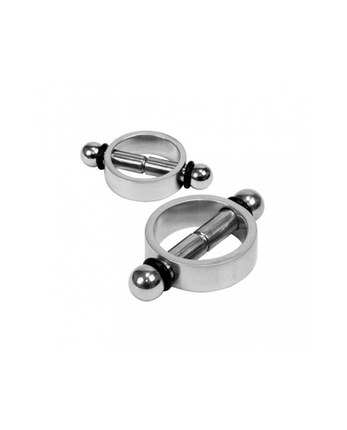 Magnetic nipple clamps