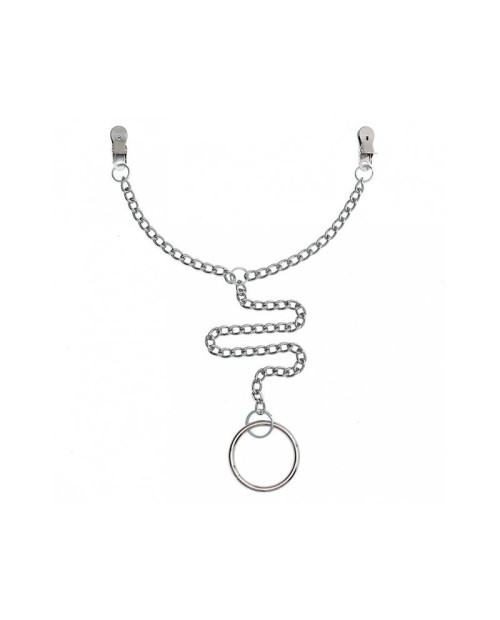 Nipple Clamps to penis ring
