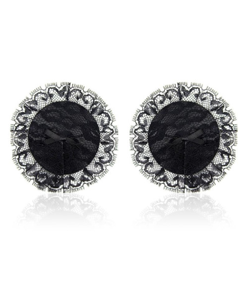 Nipple Covers with Lace Black