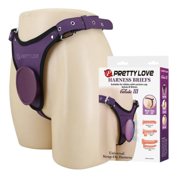 Caludio III Universal StrapOn Harness Purple