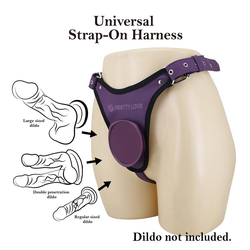 Caludio III Universal StrapOn Harness Purple