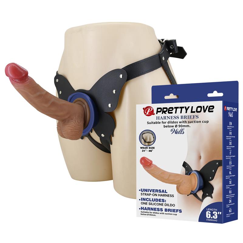 Wells Universal Strap-On Harness with Dildo