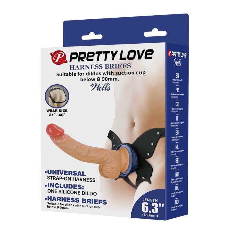 Wells Universal Strap-On Harness with Dildo