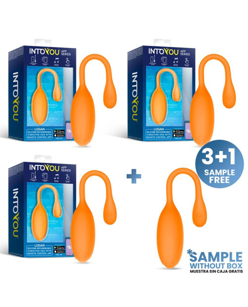 Pack 3 + Tester Logan Vibrating Egg with APP Unibody