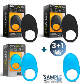 Pack 3+1 Ringo Silicone Vibrating Ring with App