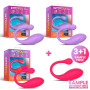 Pack 3+1 Bulby Egg Vibrator with APP