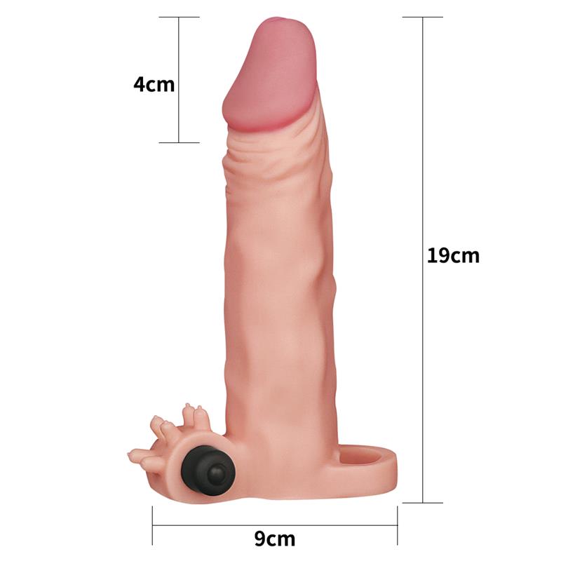 Penis Sleeve with Vibration Add 2 Pleasure X-Tender Flesh