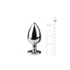 Metal Butt Plug No. 6 - Silver/Clear