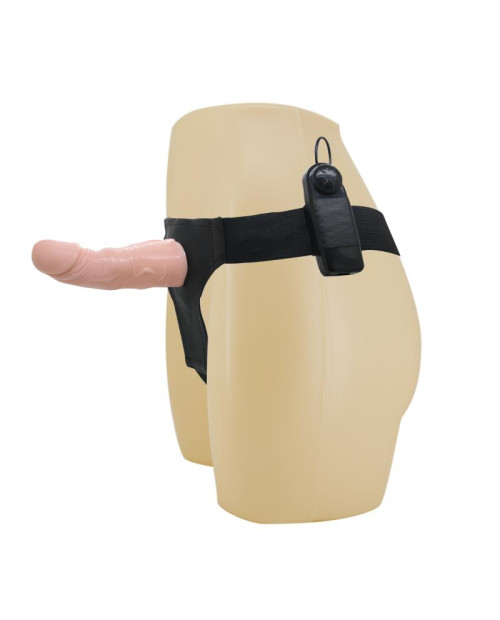 Baile Strap-on with Vibrating Dildo Flesh 15 cm