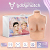 Booskin Realistic Breast Form E Cup Liquid Silicone