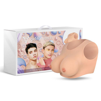 Bowie Realistic Breast Form E Cup Liquid Silicone