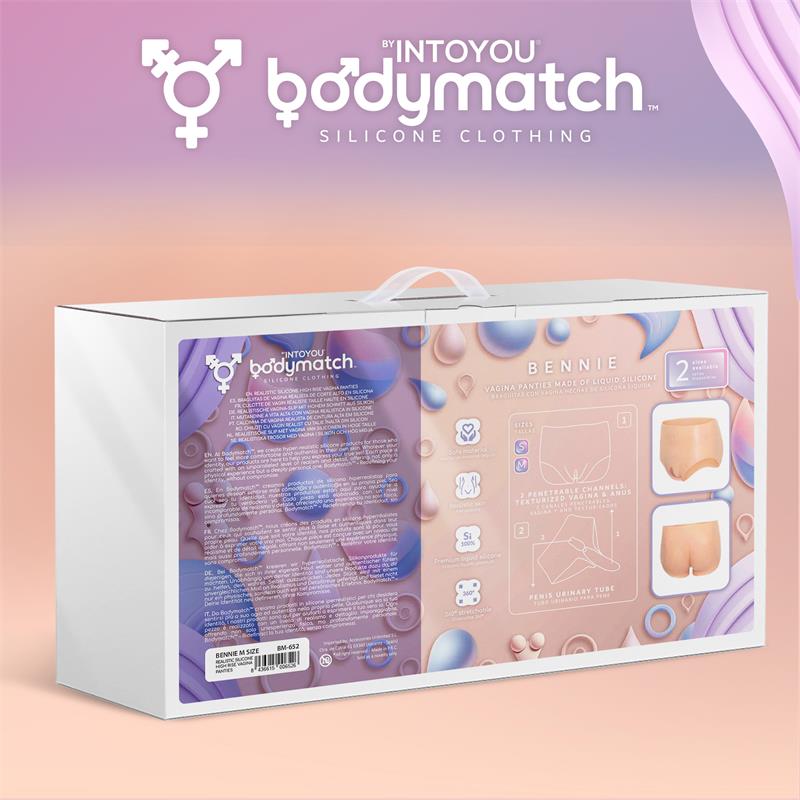 Bennie Realistic Vagina and Anus Panties Liquid Silicone Size M