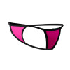 C4MSPX17 Mini Tanga Kini Hot Pink