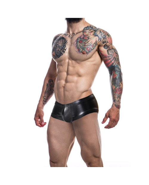 C4M Booty Shorts Leatherette Black